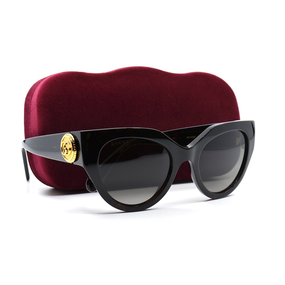 Gucci GG1408S 003 Havana Brown Cat Eye Sunglasses NWT - Picture 11 of 15
